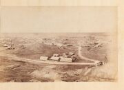 MINING TOWN: Impressive photographic panorama comprised of four albumen prints laid down on original backing sheet (can be rolled), modern archive window mount, circa 1880-1890, 13.5 x 80cm, 37 x 103cm overall - 5