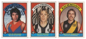 1978 Scanlens 'Footballers', complete set of one hundred and fifty-six cards, plus twelve un-numbered checklists, mostly VG to excellent.