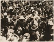 AUSTRALIA v ENGLAND - SECOND TEST MATCH, MELBOURNE, December 1932 - January 1933 - The BODYLINE SERIES: A superb collection of original press photographs, all bearing the "HERALD FEATURE SERVICE" copyright handstamps on the back, and all with the origina
