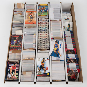 1990s - 2220s: A large quantity of cards arranged in a large storage box; also noted some NBA Hoops cards and 1996 World Cricket Cup cards. (many 100s); all in excellent condition.
