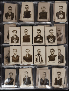 1923 J.J. Schuh "Portraits of our Leading Footballers", a duplicated range between #1 and #80; mainly fine. (70+).
