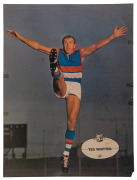 FOOTSCRAY: 1960s "Heinz 57 VFL Player" posters: John Schultz, Ted Whitten (2 types). and Ian Bryant. (4). All 56 x 42cm. - 3