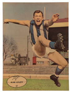 NORTH MELBOURNE: 1960s "Heinz 57 VFL Player" posters: John Dugdale, Laurie Dwyer, Alan Aylett & Noel Teasdale. All 56 x 42cm. (4).