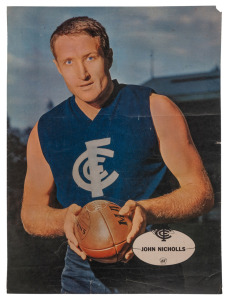 CARLTON: 1960s "Heinz 57 VFL Player" posters:Sergio Silvagni, John Goold, and John Nicholls, (3). All 56 x 42cm.