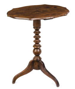 A Colonial blackwood crab leg wine table, Tasmanian origin, 19th century, 69cm high, 58cm wide, 45cm deep.