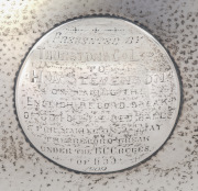 H.W. STEVENSON: Sterling silver presentation cigarette box with timber lining, 19 x 6 x 9cm, engraved to the lid 'Presented By Thurston & Co Ltd To H.W. Stevenson For Making The English Records Break Of 354 Off The Red Ball & For Making On 5th May The Rec - 2