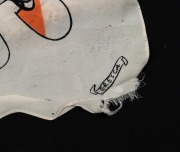 A rare souvenir scarf by "Fresca" featuring all twelve VFL Club mascots and the teams where Australian Rules Football was played, circa 1950s, with club nicknames including the "Bloods", "the Maroons" (Fitzroy, with a gorilla mascot), the "Shinbones" (cor - 2