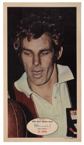 1971 SCANLENS 'FOOTBALLERS' POSTER - ST KILDA: Bob Murray, poster #7 [1/24]. Rare.