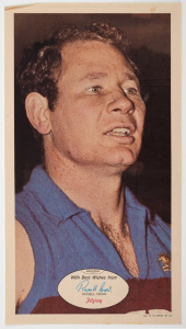 1971 SCANLENS 'FOOTBALLERS' POSTER - FITZROY: Russell Crow, poster #14 [1/24]. Rare.