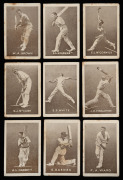 1937 GRIFFITHS BROTHERS (Black Crows Cough Drops and Cruising Toffee), large part set [9/11], lacking only Badcock, and Bradman walking to bat.