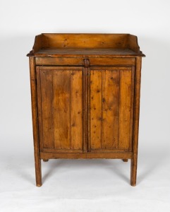 A primitive antique Australian Baltic pine meat safe, South Australian origin, 19th century, 135cm high, 96cm wide, 56cm deep