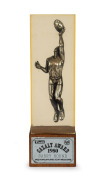 Barry Round's 1980 Truth Newspaper Cazaly Award, with text 'Most Popular Player, South Melbourne', height 31cm.