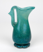 ERCOLE BAROVIER "Eugenio" unusual green speckled Murano glass pitcher, circa 1950s, 15.5cm high - 2