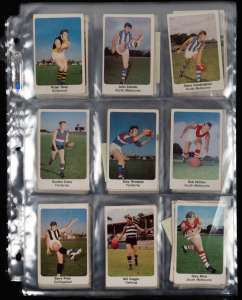 1971 SUNICRUST: "VFL FOoty Swap Cards" part-set (42/50), plus 18 duplicates; mainly fine. (Total 60)