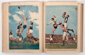 A scrapbook, circa 1947-51, with many full page colour pics of football, cricket, athletics, boxing, horse racing and other sports, with quite a few well-annotated by the collector.