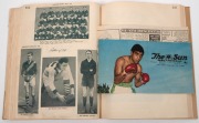 A scrapbook, circa 1947-51, with many full page colour pics of football, cricket, athletics, boxing, horse racing and other sports, with quite a few well-annotated by the collector. - 3