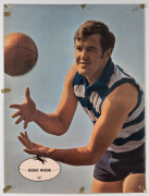 1960s "Heinz 57 VFL Player" posters: Denis Marshall, Doug Wade, & Don McKenzie. (3); faults. All 56 x 42cm - 3