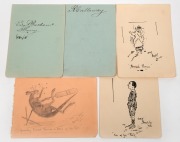 Pages from the autograph book, collected by Geoffrey Austin Street (1894 - 1940, Minister for Defence, the Army and Repatriation between 1938 and 1940; Brigadier in the AIF/CMF): circa 1912 cricketers including Syd Gregory, Charlie Macartney, Charlie Kell - 3