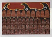 SADE CARRINGTON PURNALULU, (untitled Bungle Bungles), oil on canvas, signed verso "Sade, 2010", with gallery stock number 1504, 60 x 92cm