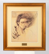 Five assorted framed artworks and prints, ​​​​​​​the largest 93 x 82cm overall. - 4