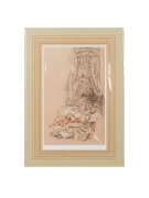 WILLIAM RUSSELL FLINT (1880-1969), Madame du Barry, The Reigning Beauty, lithograph print, titled in pencil in the lower margin, 39 x 29cm