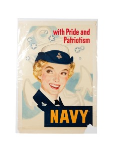 JOSEPH DE MERS (1910-1984) 'With Pride and Patriotism - NAVY', original 1956 colour poster, signed at lower left in the plate, published by the United States Navy, 101 x 70cm.