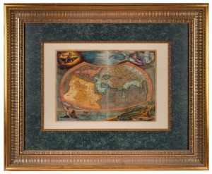 MERCATOR, Gerard, Universalis tabula juxta Ptolemaeum, {Netherland, circa 1700}, engraved map, hand coloured, 34 x 47cm, 89 x 100cm overall.
