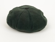 NORMAN O'NEILL'S AUSTRALIAN TEST TEAM 1961 BAGGY GREEN CAP with "Farmers" label in the crown; "2/61" and "N. O'NEILL" typed on the label; green wool, embroidered Australian Coat-of-Arms and the date "1961" to the front panel. (a little dirty or faded). - 4
