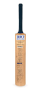 March 1996 Victorian Cricket Association Centenary Match at the M.C.G.: A full-sized ACB bat signed in full by the AUSTRALIA team (including Mark Taylor, Glenn McGrath, Steve Waugh & Jason Gillespie) and the WORLD XI (including Dean Jones, Aravinda da Sil
