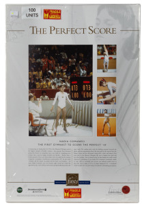 1976 MONTREAL OLYMPICS: NADIA COMANECI "The Perfect Score" one hundred signed limited edition displays (of 500) showing the young gymnast during her flawless performance at the Montreal Games; all with PWC/First CoA; each overall 51 x 35cm. (100)