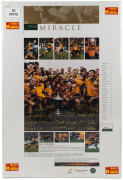 "The Miracle - Rugby From Heaven" limited edition posters (twenty from a limited edition of 500), signed by all 25 members of The Wallabies team which won the "Bledisloe Cup 2000" against The All Blacks. All with PWC /Legends CofA. Each overall 62 x 42cm.