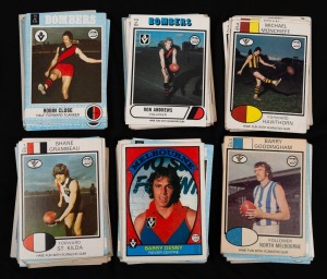 SCANLENS CARDS: An unsorted accumulation which looks like mainly 1970s types; mixed condition. (180+).