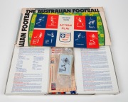 Extremely rare copy of c. 1960s 'Star Football Australian Rules' board game by Star Board Game Products, comprising cardboard playing field and scoreboard, forty-four score pieces, all twelve team name cards, three dice, fifty-four plastic counters, toget - 4