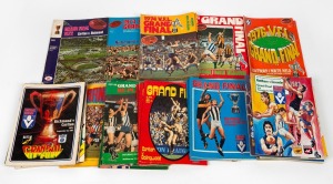 FOOTBALL RECORDS: Group of forty-one Grand Final issues, comprising twenty-two issues spanning the years 1973 to 1989, plus nineteen duplicates. (41 items)