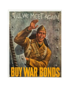 JOSEPH HIRSCH (1910-1981) 'Till We Meet Again - Buy War Bonds', original 1942 colour poster, published by the United States War Savings Staff, 70 x 56cm.