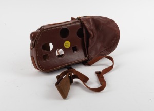 KODAK: Cin&eacute;-Kodak K-100 Turret 16mm movie camera with six Kodak lenses, three lens caps, and leather case, c. 1950s.