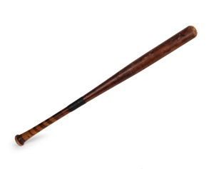 18 · SOFTBALL: Hillerich & Bradsby No. 52 Special Services U.S. 'Soft-Ball' bat, length 85cm, c. 1940s. The Special Services were the entertainment branches of the United States Military during the Second World War, responsible for providing recreational opportunities for servicemen and women.