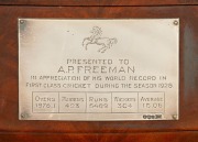 ALBERT PERCY "TICH" FREEMAN (1888 - 1965) - THE ONLY BOWLER TO TAKE 300 WICKETS IN AN ENGLISH SEASON and the SECOND MOST PROLIFIC WICKET-TAKER IN FIRST CLASS CRICKET HISTORY: Walker & Hall sterling silver and ivory handled presentation cutlery service hou - 2