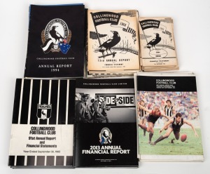 COLLINGWOOD FOOTBALL CLUB ANNUAL REPORTS: 1954 - 2021, almost complete; lacking only 1956, 2004, 2010 and 2018. (total: 64).