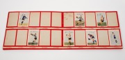 KORNIES: 1948, 1949, and 1951 Kornies Popular Footballers albums (dilapidated condition), each containing a part-set of the relevant cards, stuck down. (3 albums) - 2