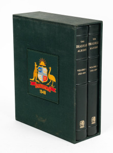 DON BRADMAN, "The Bradman Albums" deluxe leather-bound edition [Sydney, 1987], two volumes in slip-case, limited edition 249/500, signed by Bradman.