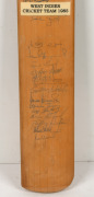 A full-sized Gunn & Moore "The Autograph" cricket bat, signed by the West Indies 1985 team, including Clive Lloyd, Larry Gomes, Courtney Walsh, Jeffrey Dujon, and Michael Holding. - 2