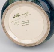 MOORCROFT "Hazeldene" English pottery mantle vase made for LIBERTY & Co. of London, green underglaze signature "W. Moorcroft" and stamped "MADE FOR LIBERTY & CO" with registration mark, 33.5cm high - 3