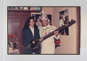 A group of mostly signed, mostly mounted and/or framed photographs, removed from a Melbourne restaurant when it was closed in 2003, the signed images include Neil Sedaka, the musician 'Sarita', and Demis Roussos, plus a box of photographs and negatives. ( - 5