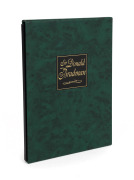 The Inaugural Don Bradman Memorial Luncheon at the MCC Members Dining Room on 27 August 2001 - special "Sir Donald Bradman" album produced by Australia Post and only available to the attendees; together with the souvenir menu in a slipcase.&nbsp;&nbsp;
