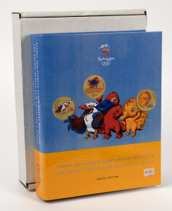 Sydney 2000 Olympic Games Mascot Medallion and Bronze Sports Coin Collector's Series, complete set of 56 coins and medals in the special album of issue; in the original box.