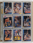 A quantity of NBA collector cards all in slip-in pages and in excellent condition; mainly 1992-95 period. (approx. 200).