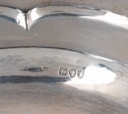 A sterling silver serving bowl with gadrooned edges, 20th century 30cm wide, 890 grams - 2