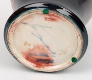 MOORCROFT late Florian ware flambe glazed vase English pottery vase, underglazed blue signature mark "W. Moorcroft" and impressed "MOORCROFT, MADE IN ENGLAND", 30cm high - 3