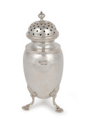 A vintage Irish silver sugar castor by West & Son of Dublin, circa 1905, ​​​​​​​17cm high, 194 grams.
